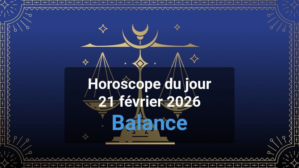 Balance horoscope du jour