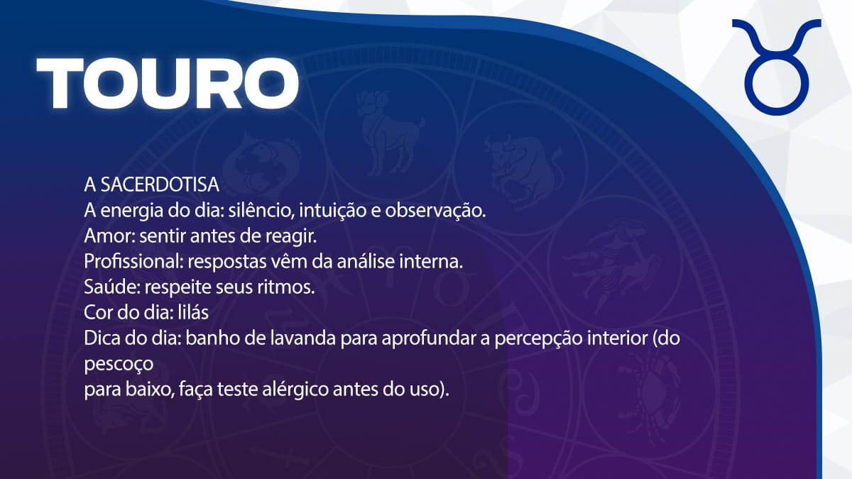 Touro horóscopo do amor