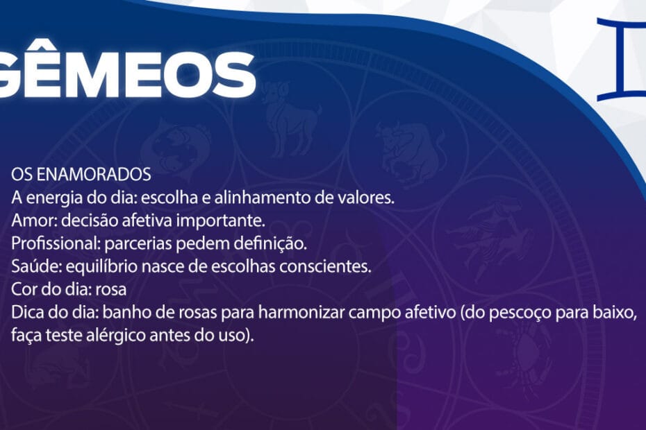 Gêmeos horóscopo diário