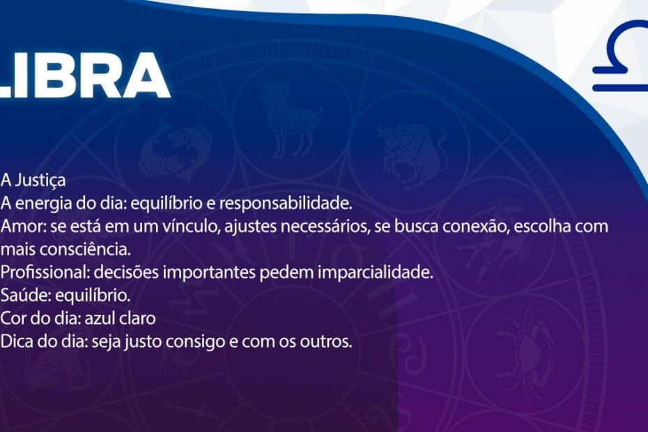 Libra horóscopo diário