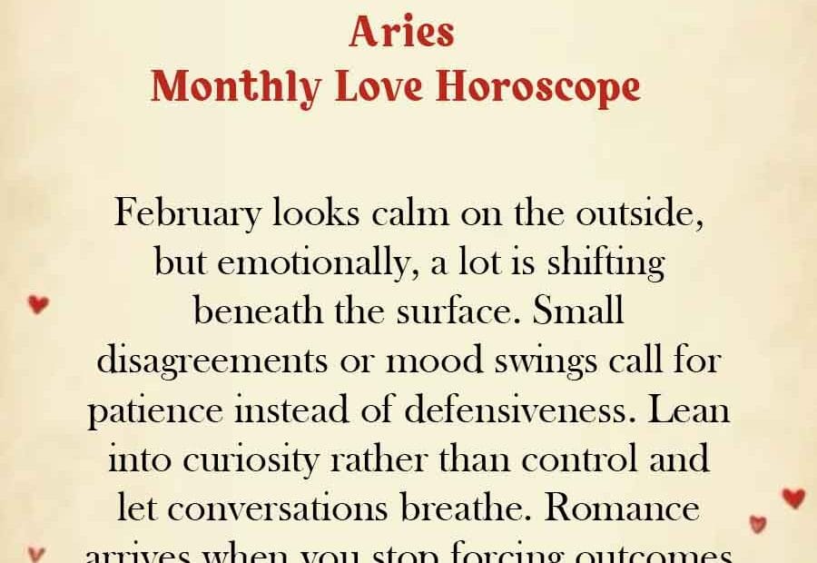Aries love horoscope