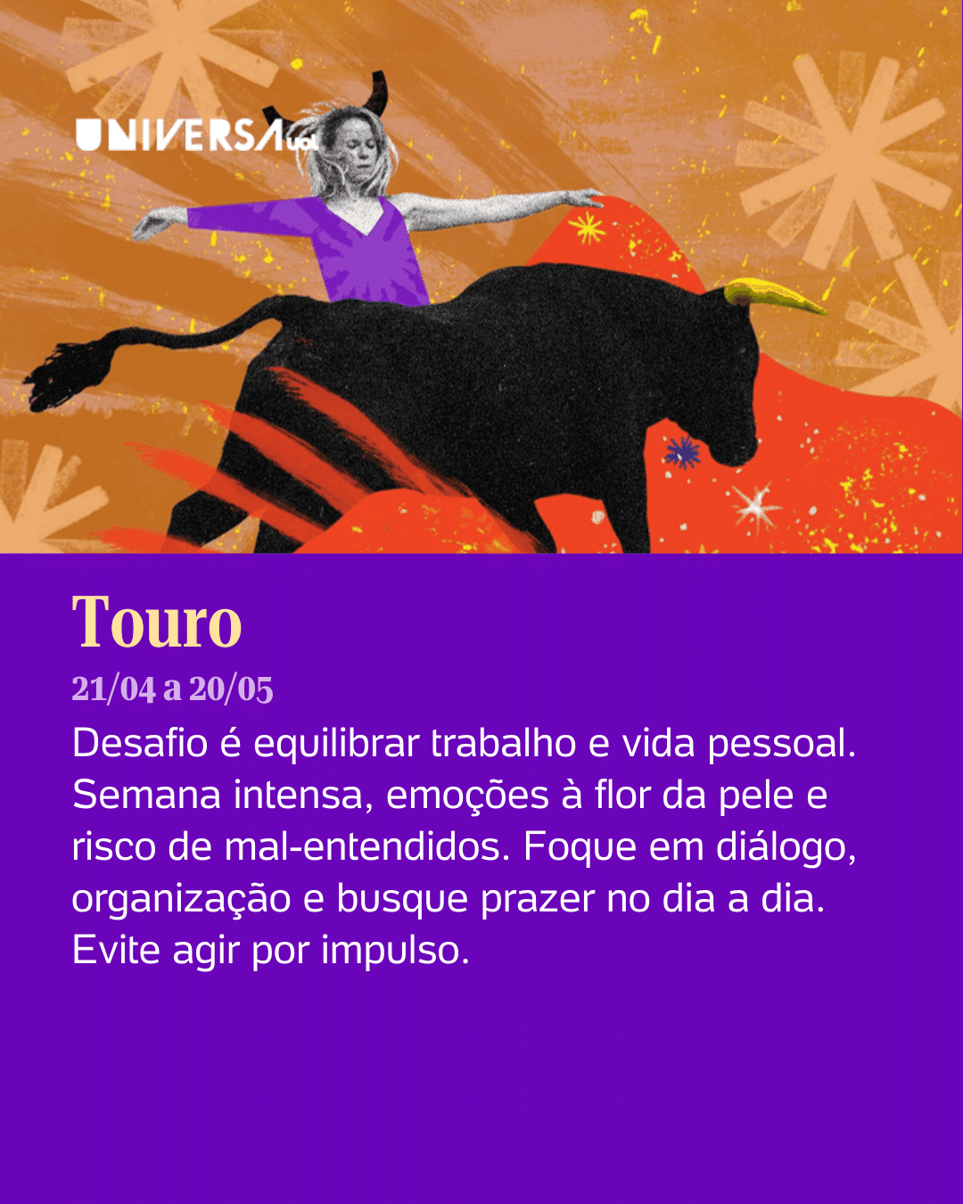 Touro horóscopo semanal