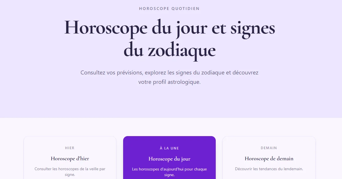Balance horoscope du jour