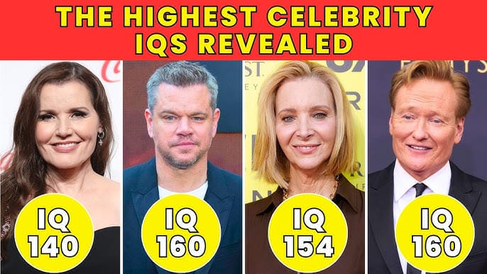 celebrities with highest IQ